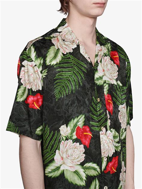 gucci leaf print shirt|t shirt gucci original.